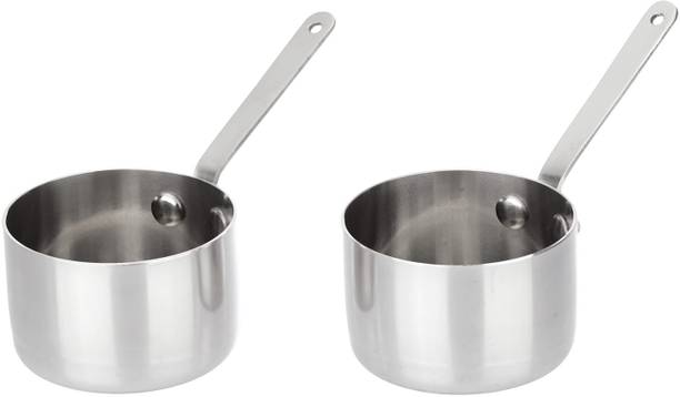 KMW Pack of 2 Stainless Steel Sauce Pan Mini Dia.50x30mm - 2 pcs Set