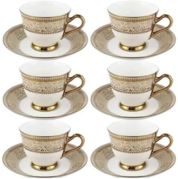 VJKAVI Pack of 12 Bone China