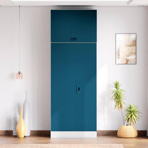 Godrej Interio Slimline 2 Door with Locker and Overhead Unit Metal Almirah