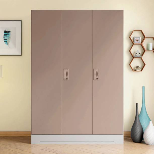 Godrej Interio Slimline 3 Door Alpine White with Locker Metal Almirah