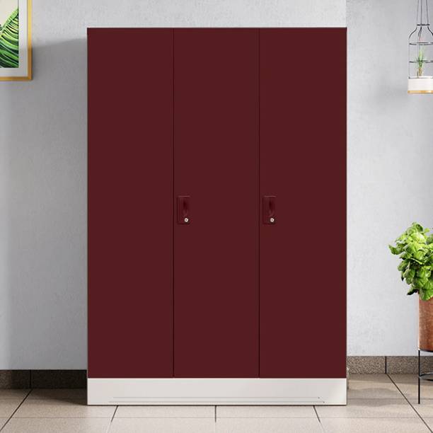 Godrej Interio Slimline 3 Door with Locker Metal Almirah
