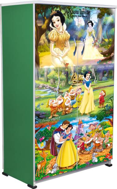 Kids Decor - Snow White- Double Door Wardrobe Engineered Wood Almirah