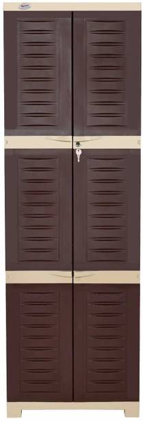 Supreme Fusion-03, Plastic Almirah For Storage-G.Brown Plastic Cupboard