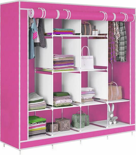 saintwod D2 Premium 3 Door 12 Shelf Metal Almirah