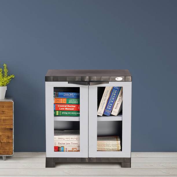 Supreme Furniture FUSION 01 FG-CHARCOALGREY/SKYGREY Plastic Cupboard