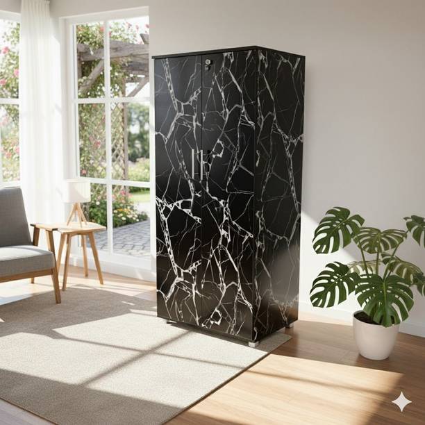 AYAT WOOD DESINGS wooden almirah black Engineered Wood Almirah