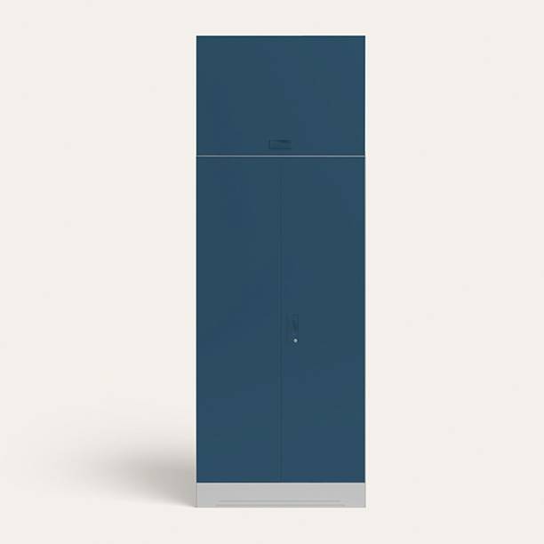 Godrej Interio Slimline 2 Door with Overhead Unit Metal Almirah