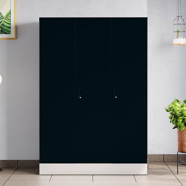 Interio by Godrej Slimline 3 Door With Locker Metal Almirah