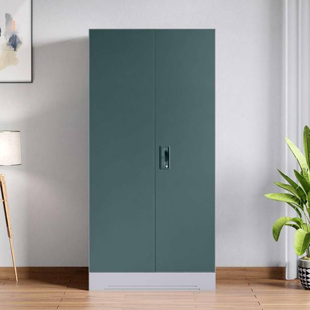 Godrej Interio Slimline 2 Door with Locker and Drawer Metal Almirah