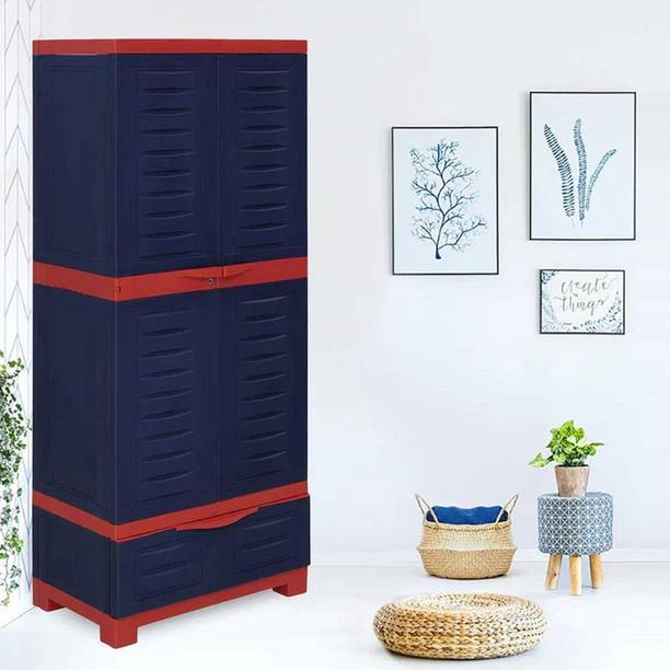 Supreme Fusion 02 BDR 1 - Red & Blue Plastic Cupboard
