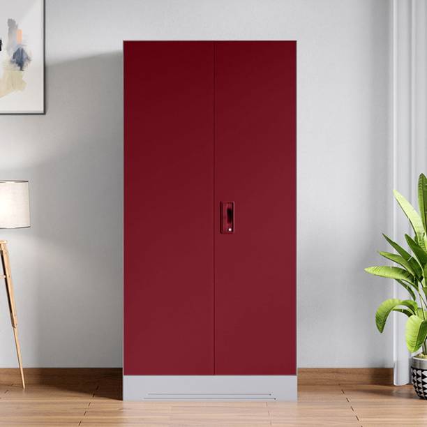 Interio by Godrej Slimline 2 Door with Locker and Drawer Metal Almirah