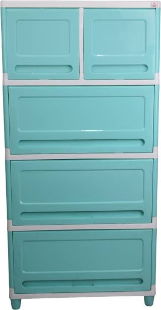 Classic Furniture Classic Furniture PULL&PUSH style Infinity 2 Cupboard|Wardrobe|Shoerack for kids Plastic Free Standing Chest of Drawers