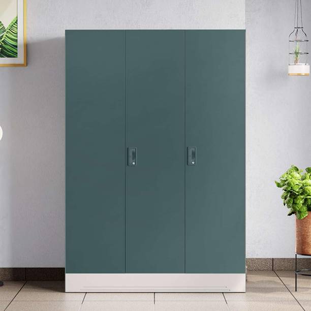 Godrej Interio Slimline 3 Door with Locker, Drawer Metal Almirah