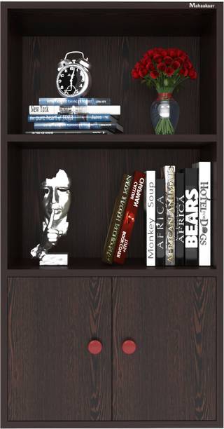 mahaakaay Royal Engineered Wood Bookcase Almirah Storage Organizer Holder Engineered Wood Cupboard