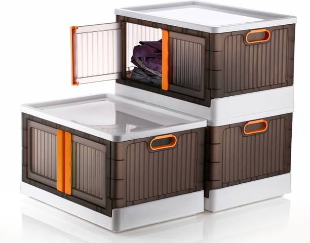 Aalok Closet Organizer And Folding Storage Box Collapsible Wardrobe Cloth/Kids/Office Plastic Cupboard