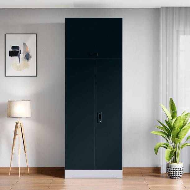 Godrej Interio Slimline 2 Door with Locker and Overhead Unit Metal Almirah
