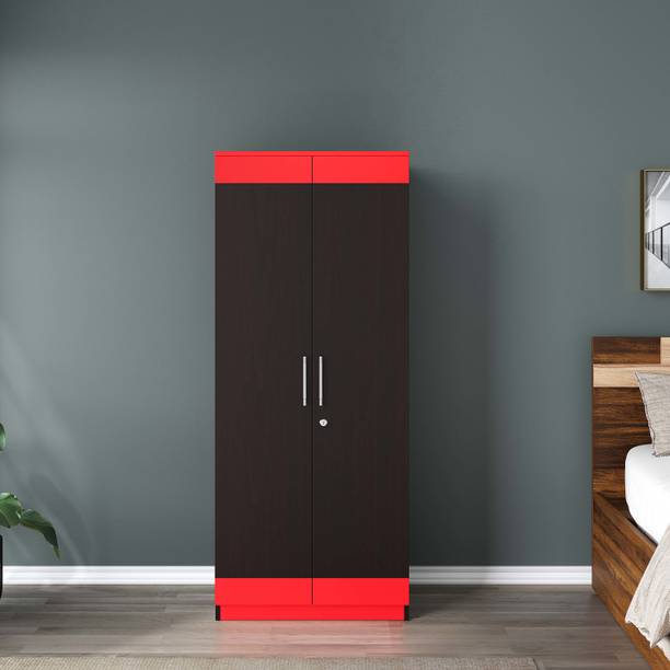 CuteKitchen CK BW 10027 Black Sridhara 2 door Engineered Wood Almirah