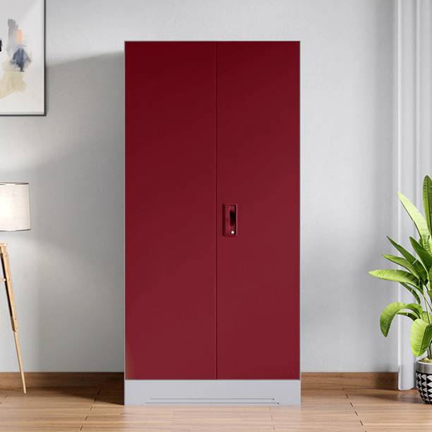 Interio by Godrej Slimline 2 Door with 4 Shelves Metal Almirah
