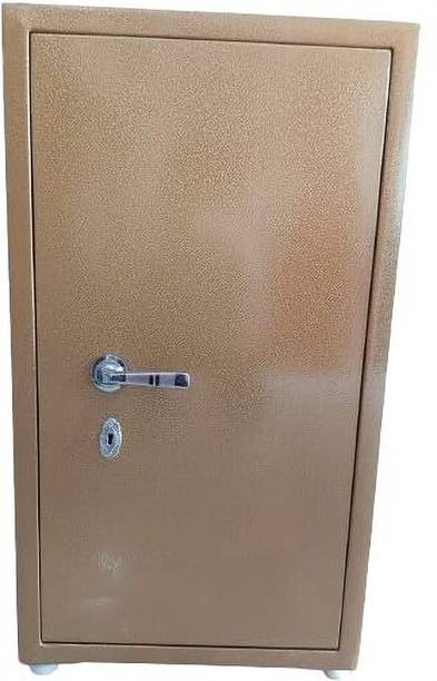 PSD STEEL Mini Size Small Modular Almirah | Mini Locker Cabinet Light Brown Metal Almirah