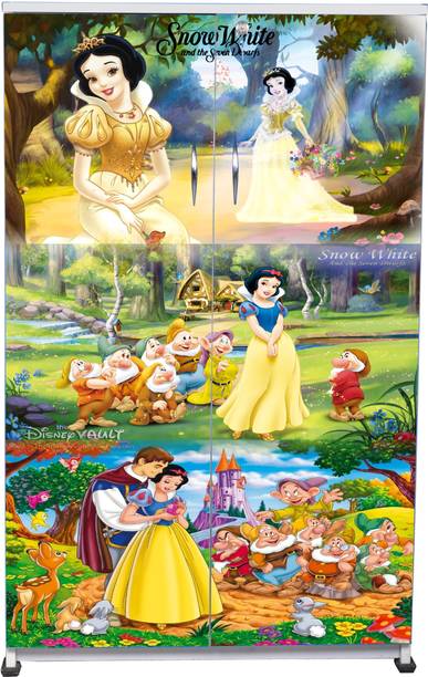 Kids Decor - SnowWhite Double Door Wardrobe Engineered Wood Almirah