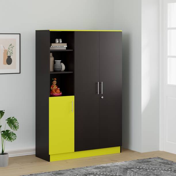 CuteKitchen CK BW 377 Turmeric Bheem Engineered Wood Cupboard