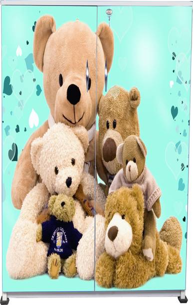 Kids Decor - Teddy - Double Door Wardrobe Engineered Wood Almirah