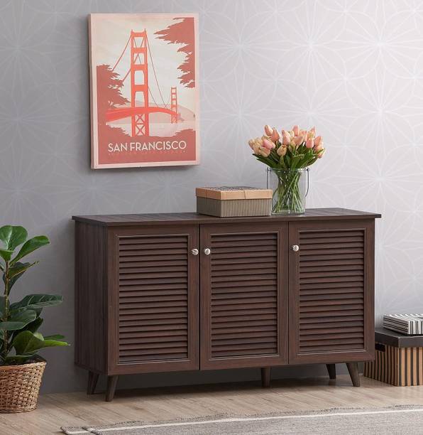 Rajasthali Wood Decor Free Standing Movable TV Cabinet for Living Room With 2Drawer Storage Wood Table Solid Wood Cupboard