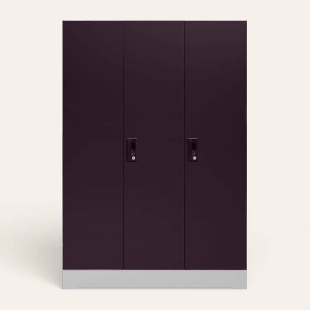 Godrej Interio Slimline 3 Door with Locker and 2 Drawer Metal Almirah