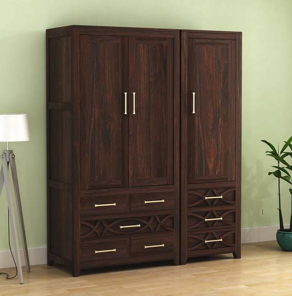 SONA ART & CRAFTS Louis Rosewood (Sheesham) Solid Wood Almirah