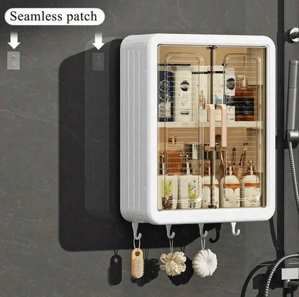 khodiya Bathroom Shelf & Storage Cabinet Plastic Cupboard