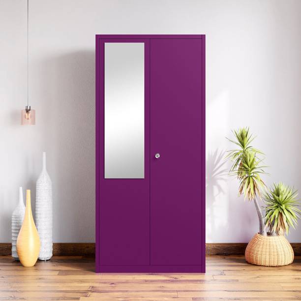 Godrej Interio Marc 2-Door with Mirror and Locker Metal Almirah