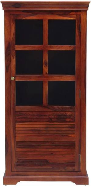 Rajasthali Wood Decor Sheesham Wood Wardrobe, Almirah For Home & Office Area, Wood Bookshelf, Cupboard Solid Wood Cupboard