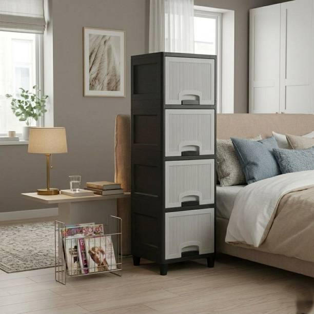 Viseman Multi Layer Command Center Desktop Organizer with Easy Slide Drawers Plastic Free Standing Cabinet