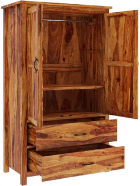 VK Handicraft Sheesham Wood Cupboard, Storage Wardrobe, Cabinet For Home & Office Area Solid Wood Almirah