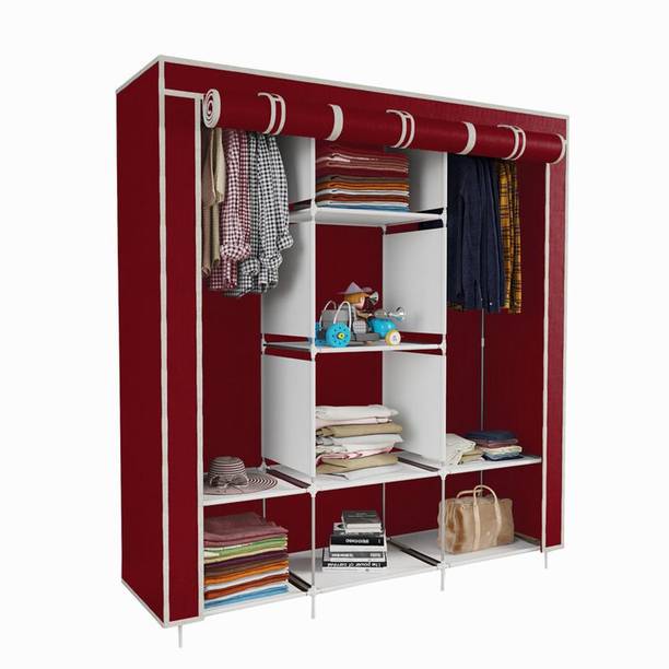 Furnspace C1 Premium 3 Door 8 Shelf Metal Almirah