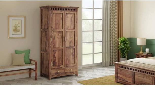 VK Handicraft Sheesham Wood Cupboard, Storage Wardrobe, Cabinet For Home & Office Area Solid Wood Almirah