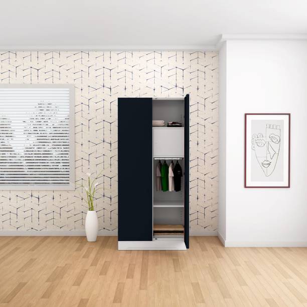 Godrej Interio Slimline 2 Door with Locker Metal Almirah