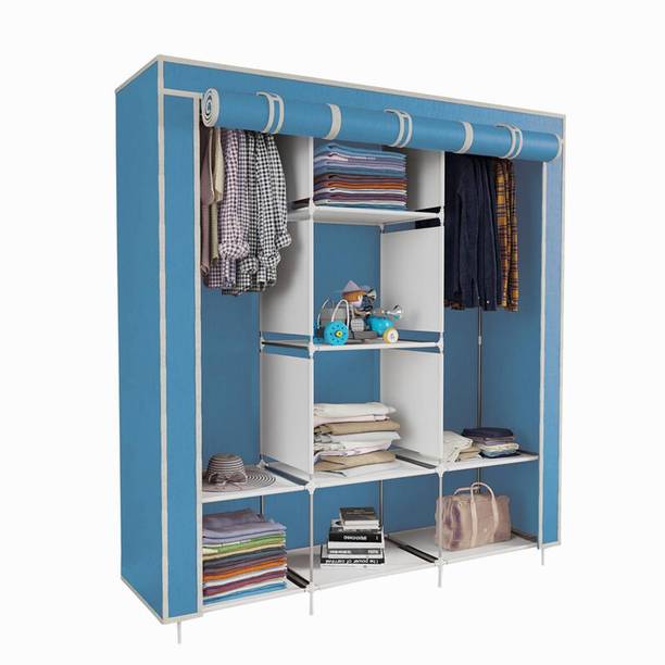 saintwod C1 Premium 3 Door 8 Shelf Metal Almirah