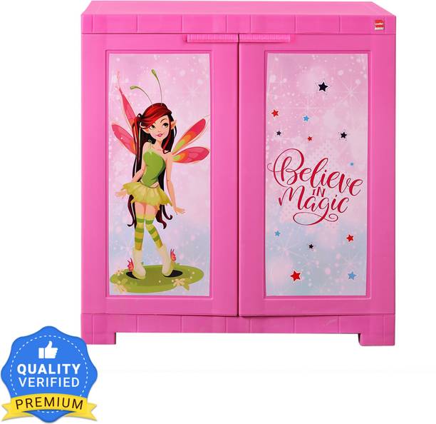Cello Novelty Compact Fairy Kids Plastic Cupboard(Pink) Plastic Cupboard