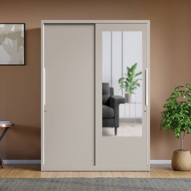 Godrej Interio Slide N Store Pro 2-Door with Mirror Metal Almirah