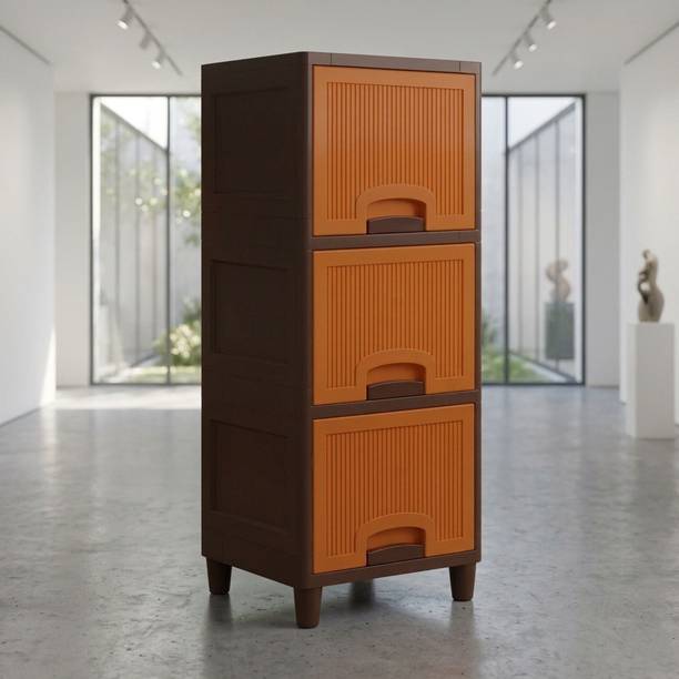 MAXTID Layer White component Plastic Modular Drawer for Office, Hospital, school Plastic Cupboard