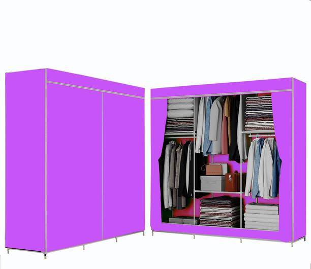 saintwod C4 Premium 1 Door 6 Shelf Metal Almirah