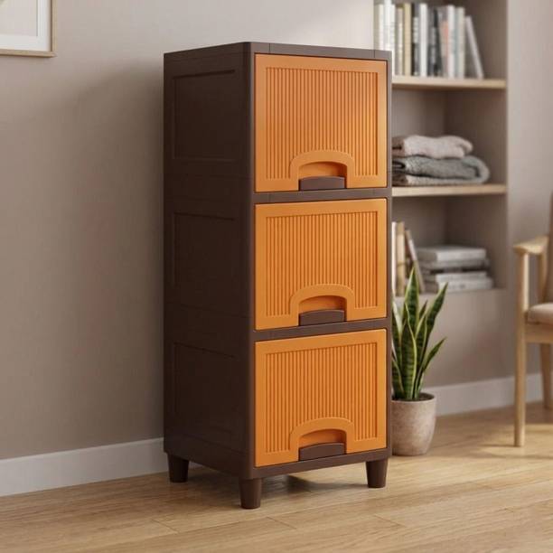 MAXTID Layer White component Plastic Modular Drawer for Office, Hospital, school Plastic Cupboard