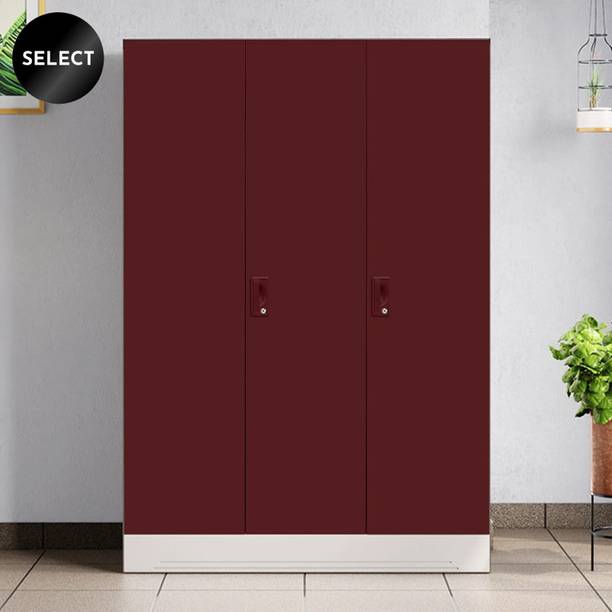 Godrej Interio Slimline 3 Door with Locker Metal Almirah