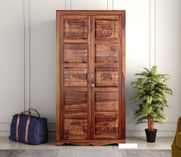 Rajasthali Wood Decor Sheesham Wood Wardrobe, Almirah For Home & Office Area, Solid Wooden Cupboard Solid Wood Almirah