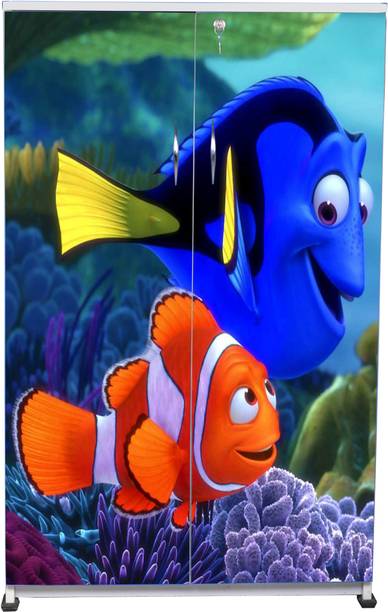 Kids Decor - Fundoo Fish - Double Door Wardrobe Engineered Wood Almirah