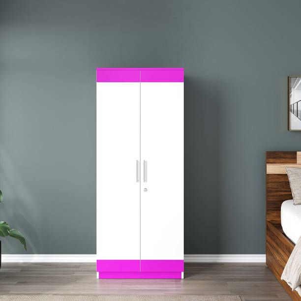 CuteKitchen CK BW 10727 Pink Sridhara 2 door Engineered Wood Almirah