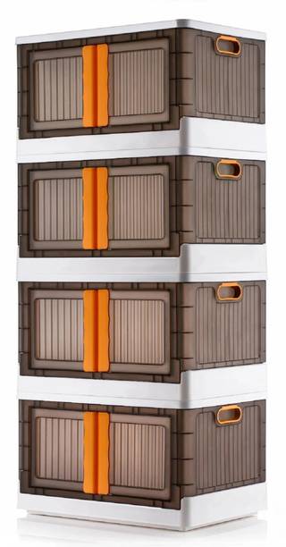 Aalok Closet Organizer And Folding Storage Box Collapsible Wardrobe Cloth/Kids Plastic Cupboard
