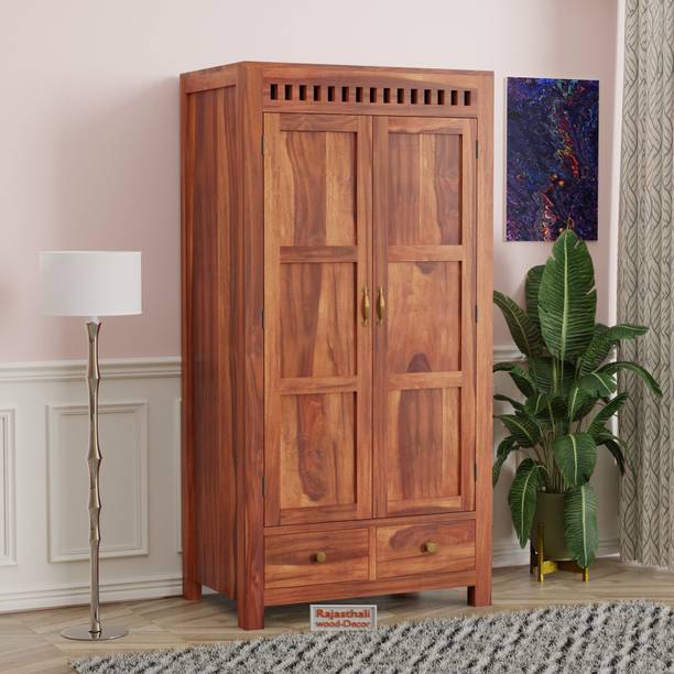 Rajasthali Wood Decor Sheesham Wood Wardrobe, Almirah For Home & Office Area, Solid Wooden Cupboard Solid Wood Almirah