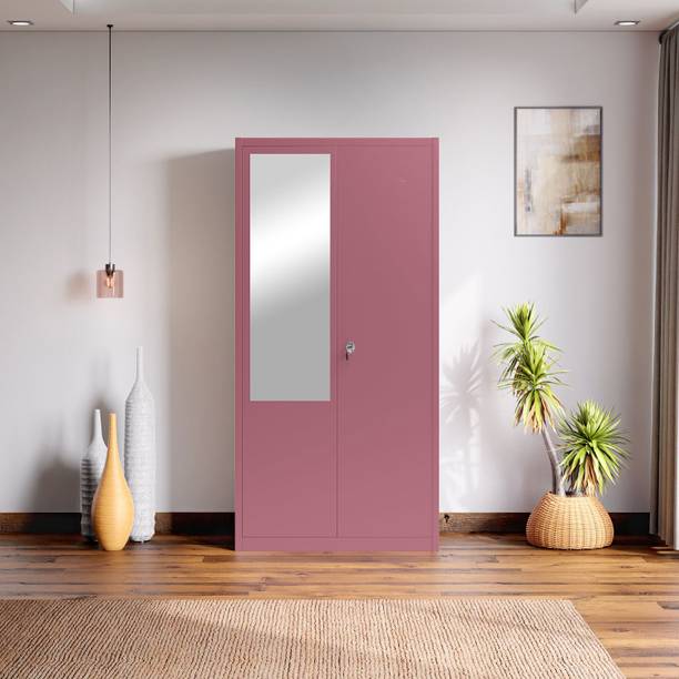 Godrej Interio Luminex NX 2-Door with Mirror and Locker Metal Almirah